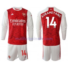 Maillot de Foot Arsenal Pierre-Emerick Aubameyang 14 Domicile 2020-21 Manches Longues - Enfant